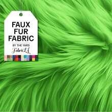 FabricLA Tissu en fausse fourrure par The Yard  Fourrure artificielle  365,2 x 152,4 cm de large  Tissu en fourrure pour travaux manuels, proj