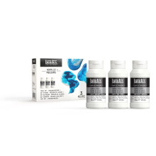 Liquitex Professionele Gietmiddel Proefset, Inclusief 3 x 4-oz Gietmiddel, Glanzend, Mat en Iriserend