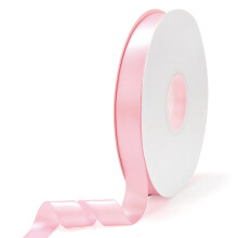 Ewaymado effen kleur lichtroze dubbelzijdig satijnen lint 5/8"" x 50 yards stoffen linten perfect voor bruiloft en feestdecoratie cadeauverpakking naa