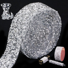 Locacrystal Bling Κρυστάλλινη Ριβόλα Αυτοκόλλητη για DIY Γάμου Ρούχα Αυτοκίνητα