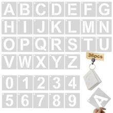 5 Inch Letter Stencils Set, Herbruikbare Plastic Letters en Cijfers voor Hout, Muur, Stof, Steen en Borden