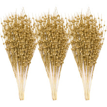 Joiedomi 24 stk. juletr?sb?rst?ngel (guld) dekorative perlestave glitrende kviste plukker grene til juletr?et lille vase julebryllupsfest (17 tom