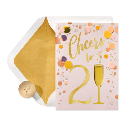 Papyrus 21. Geburtstag Karte (Extra Cheers)