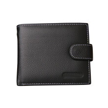Männer Brieftasche Mit Reißverschlussfach Echtes Dreifach
