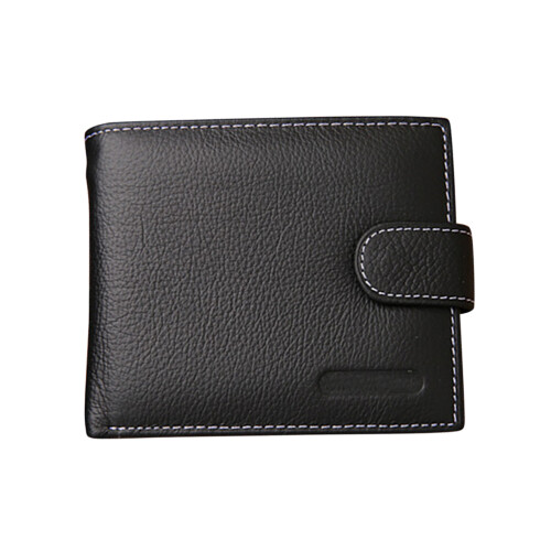 Männer Brieftasche Mit Reißverschlussfach Echtes Dreifach