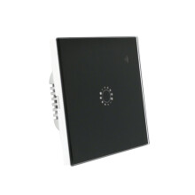 Wifi Touch Schalterplatte Gehärtetem Für LED Licht Schwarz
