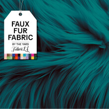 FabricLA Tissu en fausse fourrure par The Yard  Fourrure artificielle artisanale  457,2 x 152,4 cm de large  Tissu en fourrure pour travaux ma