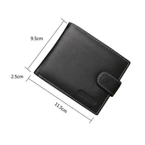 Männer Brieftasche Mit Reißverschlussfach Echtes Dreifach 1