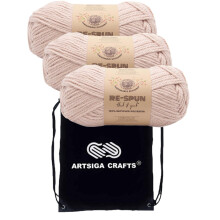 Lion Brand Re Spun Thick & Quick Sepia Rose 843-101 (3-nystan - Samma frgmne) Vikt S Bulky #6 Polyestergarn fr virkning och stickning med proj
