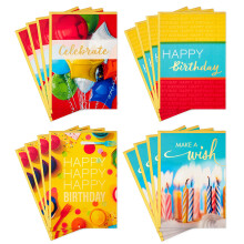 Hallmark Birthday Cards -valikoima 16 korttia kirjekuorilla (Classic Celebrate)