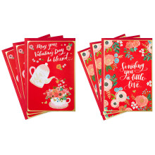 Hallmark Religieuze Valentijnskaarten Assortiment, Gezegend (6 Valentijnskaarten met Enveloppen)