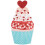 NIQUEA.D Die Cut Cupcake Valentin-napi krtya 2