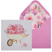 NIQUEA.D Wheelbarrow W/Hearts and Flowers Ystvnpivkortti