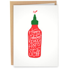 Sleazy Greetings Grappige Valentijnsdagkaart Voor Hem of Haar | Gelukkig Valentijnsdag Heet Spul | Heet Saus Kaart Voor Echtgenoot of Echtgenote