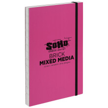 SoHo Urban Artist Brick Schetsboeken voor Tekenen, Kleurpotloden, Grafiet, en Meer - Mixed Media 5.5"x8.5" (200 GSM, 40 Bladen)