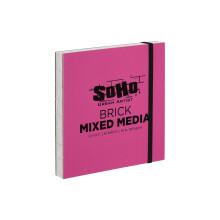 SoHo Urban Artist Brick Sketchbook - Voor Schetsen, Tekenen, Kleurpotloden, en Meer - Mixed Media 5.5"x5.5" (200 GSM, 40 Bladen)