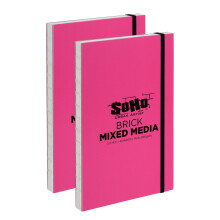 SoHo Urban Artist Brick Schetsboek Tijdschriften voor schetsen, tekenen, kleurpotloden, grafiet en meer - gemengde media 5,5""x8,5"""" (200 GSM 40 v