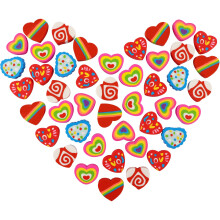 Valentinstag-Radiergummis fr Kinder, groe Menge, groe Valentinstag-Radiergummis, herzfrmige Radiergummis fr Hausaufgaben, Belohnungen, Valen