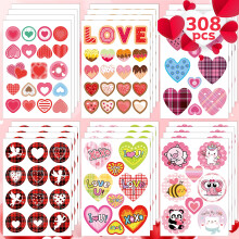 Joy Bang 308 db Valentin-napi matrick gyerekeknek 30 lap Valentin-napi matrick kzmuves piros rzsaszn szvmatrick szerelmes matrick Valentin-na