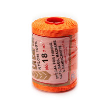 Espiga No.18 - 100% Nylon Omega Garnschnur zum Stricken und Häkeln - 84 Neonorange