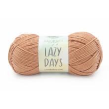 Lion Brand Lazy Days Anfängergarn zum Stricken, Häkeln und Basteln, Clay, 1 Packung