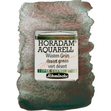 Schmincke - HORADAM AQUARELL, Super Granulatie, 14 924 044 Woestijn Groen, 1/2 pans