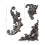 Tim Holtz Flourish Adornments, Nikkel 2