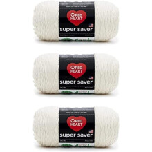 Red Heart Super Saver Aran-Garn  3er-Pack mit 198 g/7 Unzen  Acryl  4 Medium (Kammgarn)  364 Yards  Stricken/Hkeln