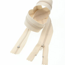 Cremalleras en espiral de nailon con extremo cerrado de 16 pulgadas para manualidades de costura de longitud variada (20 piezas beige) YIGUANXIN