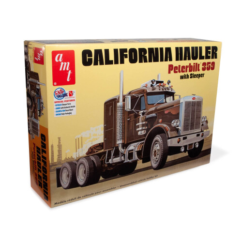 AMT Peterbilt 359 California Hauler m/Sleeper 1:25 Model Kit