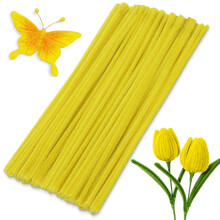 100 stuks pijpreinigers chenille stengel effen kleur pijpreinigers set voor pijpreinigers doe-het-zelf kunst ambachten decoraties chenille stenge