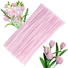 100 stuks pijpenragers chenille-stengel effen kleur pijpenragers set voor pijpenragers doe-het-zelf kunst ambachten decoraties chenille-stelen pi