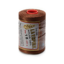 Espiga Nr. 18 – 100 % Nylon-Omega-Schnur zum Stricken und Häkeln – 82 Braun