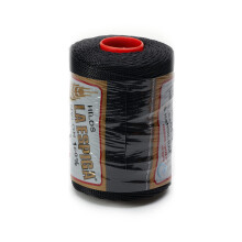 Espiga Nr. 18 – 100 % Nylon-Omega-Schnur zum Stricken und Häkeln – 19 Schwarz