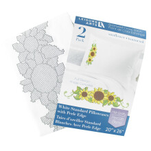 Leisure Arts Federa 20""""X26"""" Girasole 2 pezzi Kit cuscino da ricamo Federe da ricamo stampate Federe per cuscini Stampe per punto croce stampate