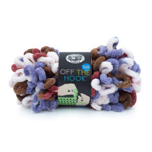 Lion Brand Yarn Off The Hook Wolle, Bulky No-Needle Bastelwolle zum Häkeln, 1-Pack, Layer Cake