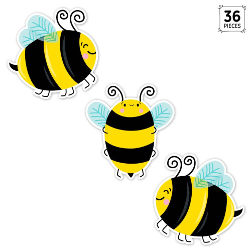 CTP Bees 6"""" Cut-Outs Learning D?cor Accenter for Classroom (Creative Teaching Press 10625) 1
