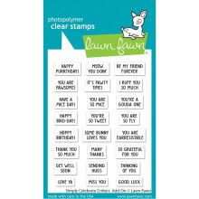 LAWN FAWN Bare fejr Critters Tilf?j klare stempler 3""""X4""""
