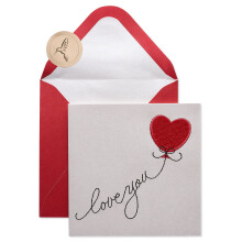 Papyrus Bestickte Valentinstagskarte (Einfach Wunderbar)