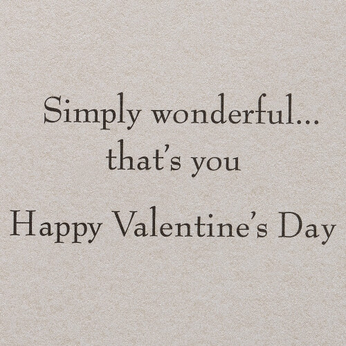 Papyrus Bestickte Valentinstagskarte (Einfach Wunderbar) 2