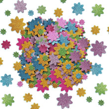 Jtnohx Adesivi con Fiori Glitterati Fiore in Schiuma per Lavoretti 75 Pezzi Adesivi in ???chiuma di Dimensioni Grandi per Lavoretti per Bambini