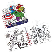 Paperinen tarraharjoituskirja - 6,75"" x 5,4"" 1 mr - Tydellinen lasten hauskanpitoon ja Marvel Avengersin oppimiseen