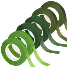 SOCNITC 6 Rollen Blumenband, 1/2 Zoll, 180 Yards, grnes Blumenband fr Blumenstrue, Stielwickel, Blumenarrangements, Bastelprojekte, Korsagen, Hoc