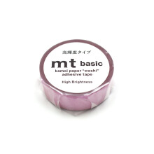 KAMOI MT 2022 Nuevos productos de verano Cinta adhesiva de papel Washi sσlido 15 mm x 7 m Alto brillo Rosa MT01P535