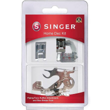 SINGER Home Decor Persvoet Kit | Inclusief Piping, Bias Binder & Ruffler Accessoire