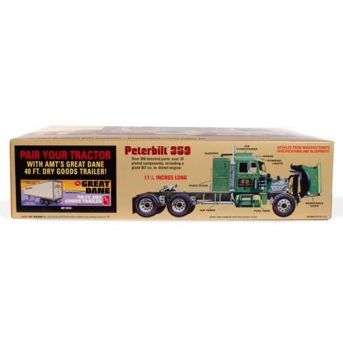 AMT Peterbilt 359 California Hauler m/Sleeper 1:25 Model Kit 1