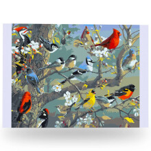 Ledgebay DIY Paint by Numbers-s?t til voksne Uindrammet l?rred: Begynder til avanceret Paint by Numbers-s?t indeholder akrylmalingss?t 4 pensler