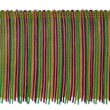 Borten von der Werft, 15,2 cm, mehrfarbiger Chainette-Fransenbesatz, dekorativer Fransenbesatz aus Polyester, vielseitige Fransen fr Kostme, Unifor