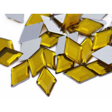 11x18mm diamantov akrylov kamnky s plochm zadnm dlem Plastov drahokamy pro vrobu perku Kostmov perky Cosplay ozdoby - 35 kusu (zlat topa