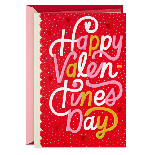 Hallmark Valentinskort (Kärlek, Skratt, Lycka)
